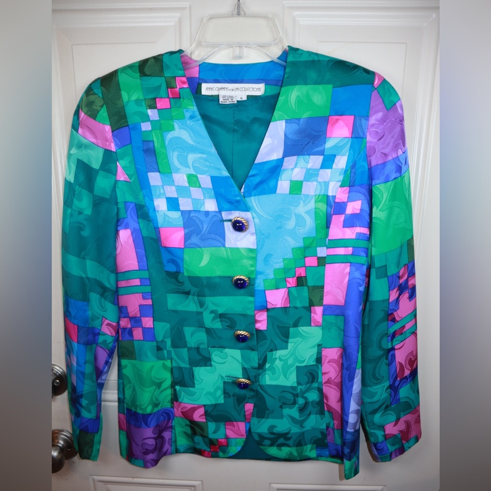 Anne Crimmins for Umi Collection Color block 2 piece suit SIZE 6